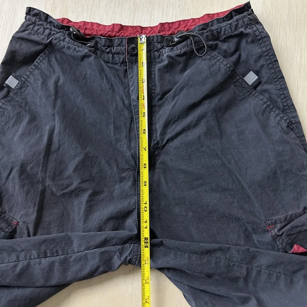 Plugg Cargo Shorts Mens Small 28 Black Microfiber Elastic 12 Inseam Outdoor